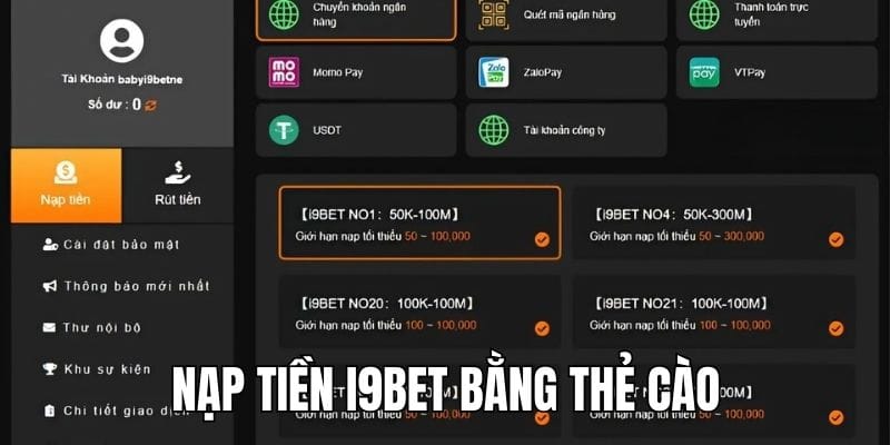 nạp tiền i9bet